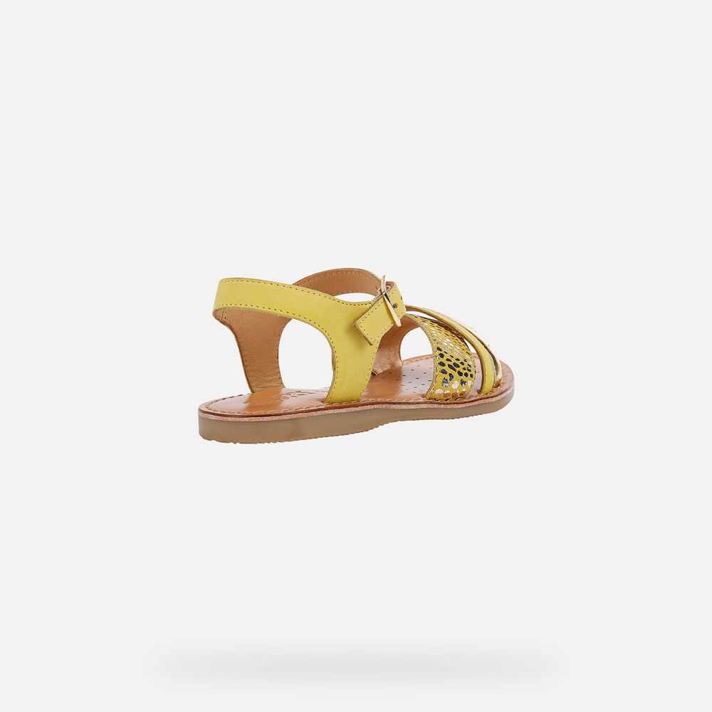 Sandales Geox Eolie - Jaune - Fille 347516-IEJ